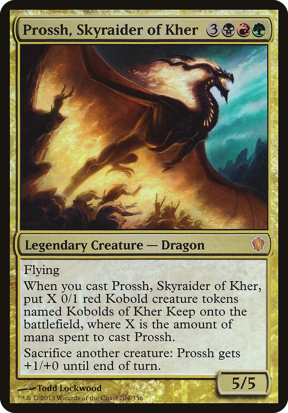 Prossh, Skyraider of Kher (Commander 2013 Oversized) - Magic: The Gathering in TCG Land