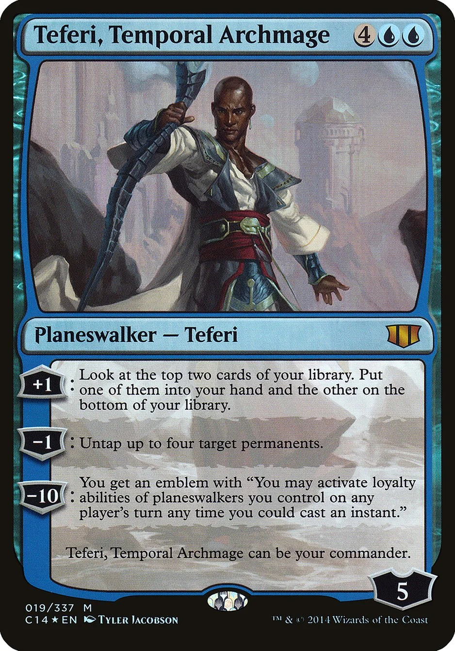 Teferi, Temporal Archmage (Commander 2014 Oversized) - Magic: The Gathering in TCG Land