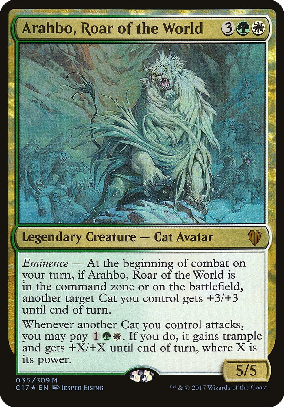 Arahbo, Roar of the World (Commander 2017 Oversized) - Magic: The Gathering in TCG Land México