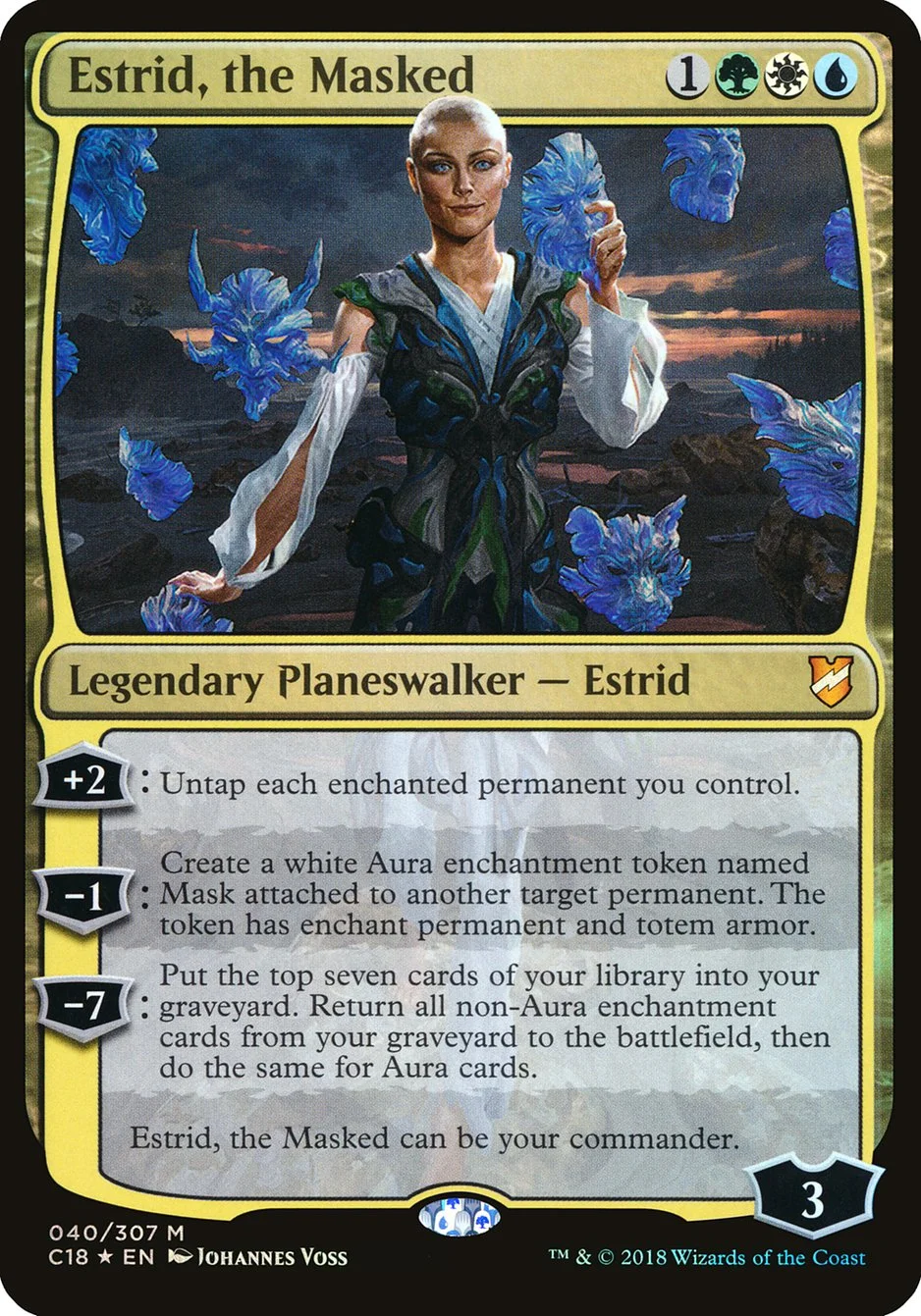 Estrid, the Masked (Commander 2018 Oversized) - Magic: The Gathering in TCG Land