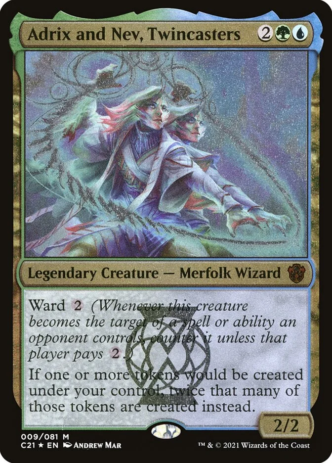 Adrix and Nev, Twincasters (Commander 2021 Display Commanders) - Magic: The Gathering in TCG Land