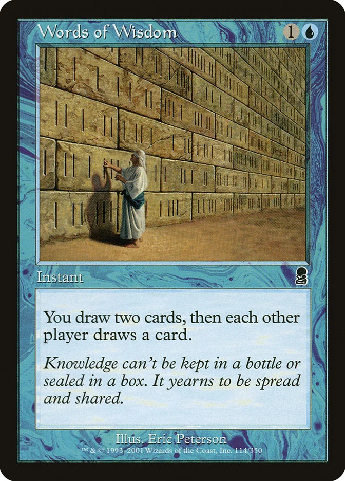 Words of Wisdom (Odyssey) - Magic: The Gathering in TCG Land