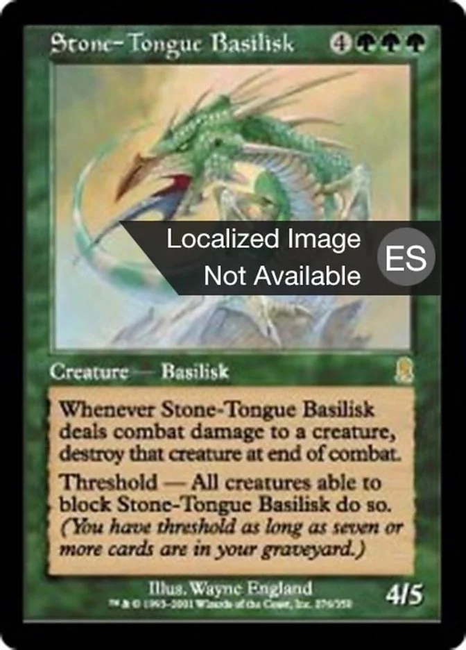 Basilisco lengua de piedra (Odyssey) - Magic: The Gathering in TCG Land