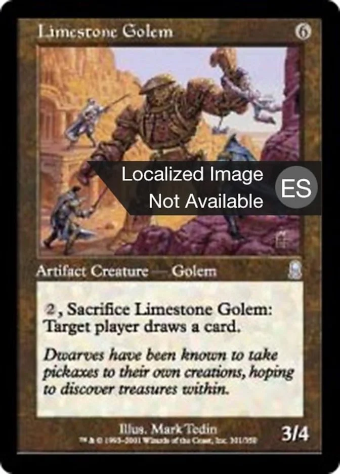 Gólem de piedra caliza (Odyssey) - Magic: The Gathering in TCG Land