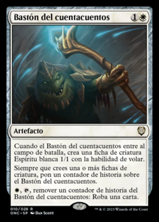 Bastón del cuentacuentos (Phyrexia: All Will Be One Commander) - Magic: The Gathering in TCG Land