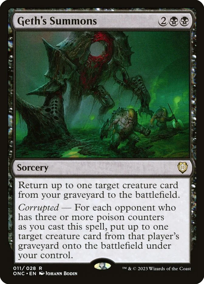 Geth's Summons (Phyrexia: All Will Be One Commander) - Magic: The Gathering in TCG Land