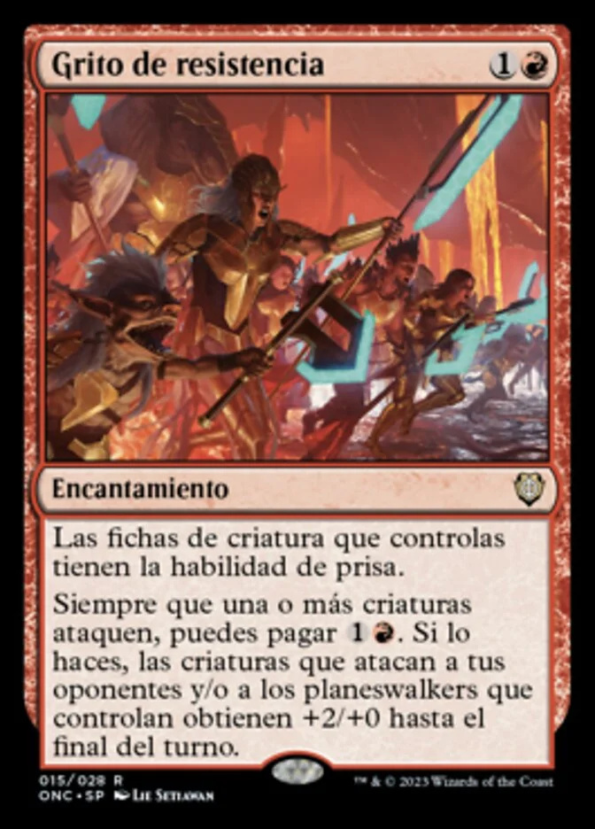 Grito de resistencia (Phyrexia: All Will Be One Commander) - Magic: The Gathering in TCG Land