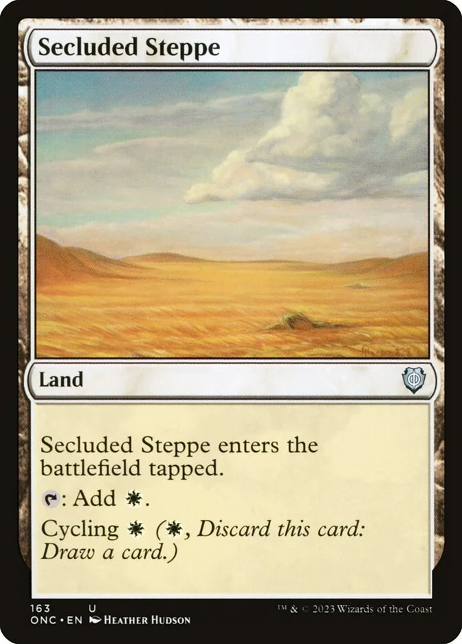Secluded Steppe (Phyrexia: All Will Be One Commander) - Magic: The Gathering in TCG Land México