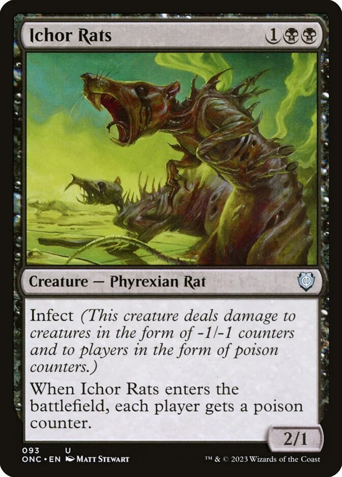 Ichor Rats (Phyrexia: All Will Be One Commander) - Magic: The Gathering in TCG Land México