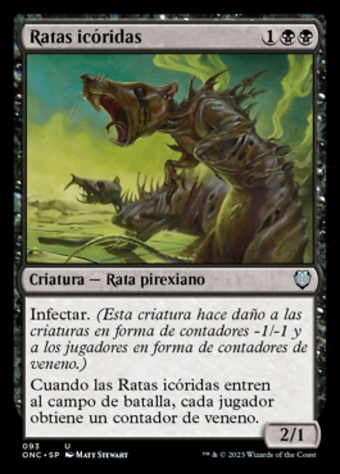 Ratas icóridas (Phyrexia: All Will Be One Commander) - Magic: The Gathering in TCG Land México