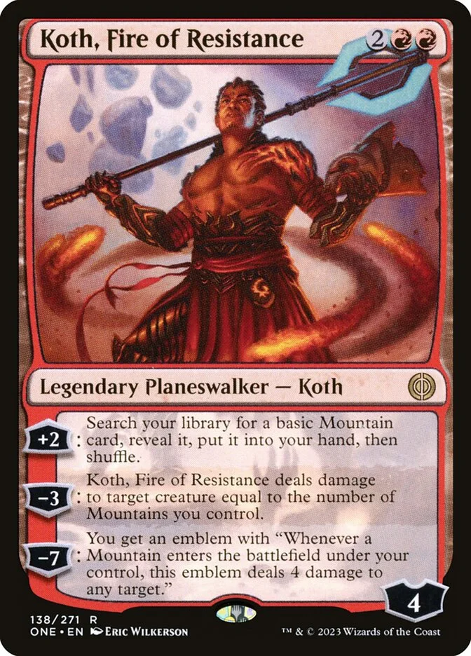 Koth, Fire of Resistance (Phyrexia: All Will Be One) - Magic: The Gathering in TCG Land