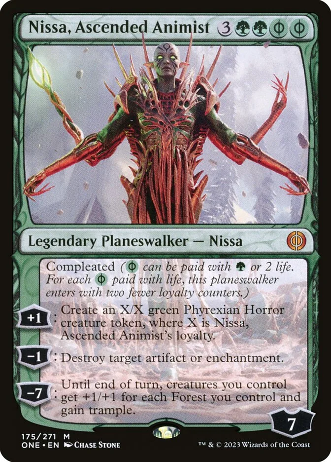 Nissa, Ascended Animist (Phyrexia: All Will Be One) - Magic: The Gathering in TCG Land