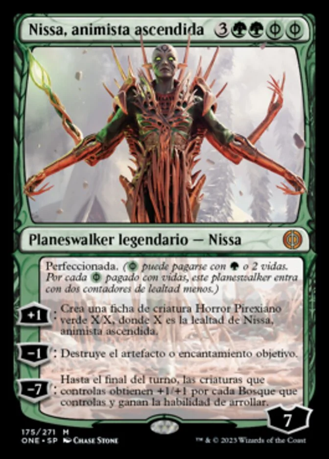Nissa, animista ascendida (Phyrexia: All Will Be One) - Magic: The Gathering in TCG Land México