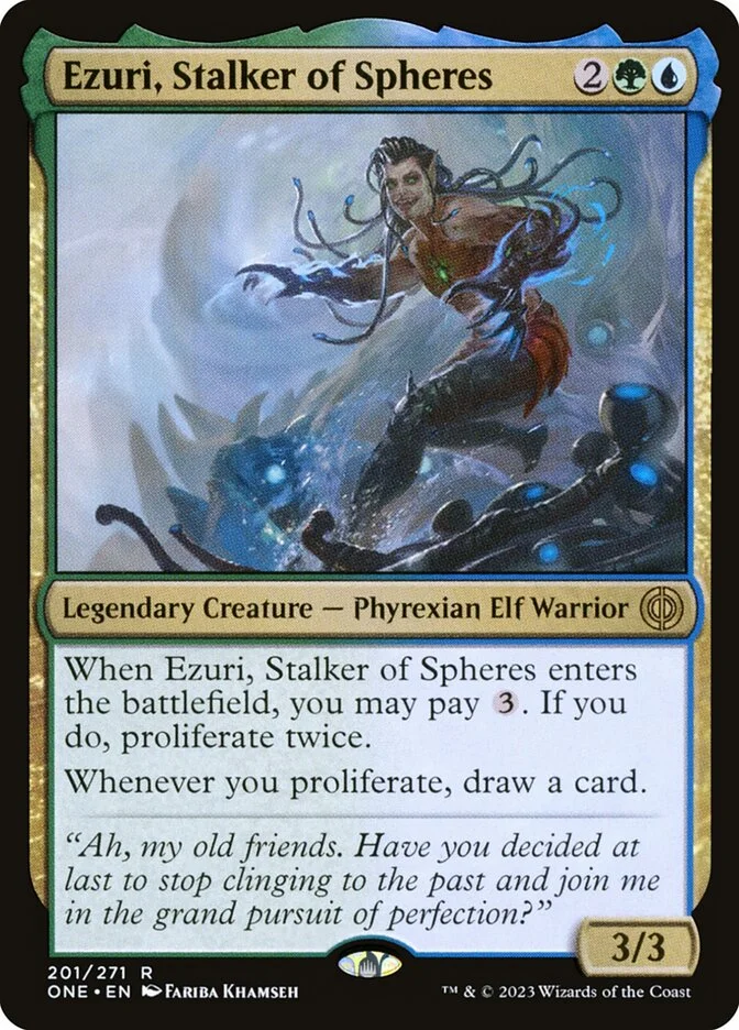 Ezuri, Stalker of Spheres (Phyrexia: All Will Be One) - Magic: The Gathering in TCG Land