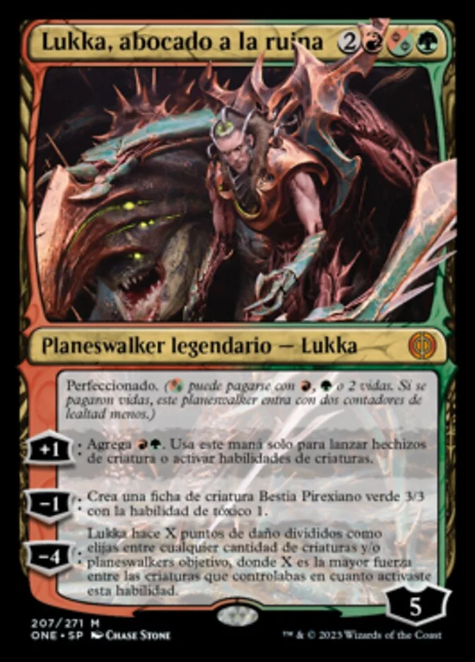 Lukka, abocado a la ruina (Phyrexia: All Will Be One) - Magic: The Gathering in TCG Land