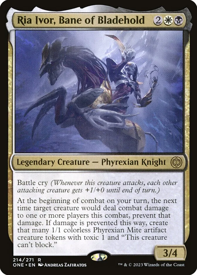 Ria Ivor, Bane of Bladehold (Phyrexia: All Will Be One) - Magic: The Gathering in TCG Land