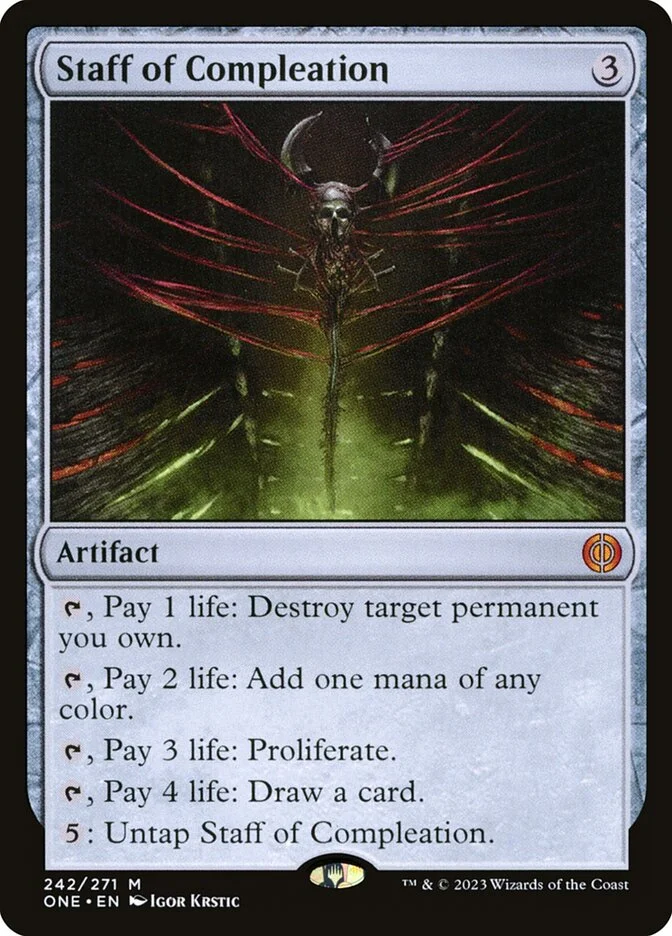 Staff of Compleation (Phyrexia: All Will Be One) - Magic: The Gathering in TCG Land