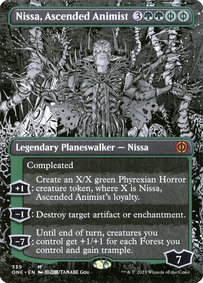Nissa, Ascended Animist (Phyrexia: All Will Be One) - Magic: The Gathering in TCG Land