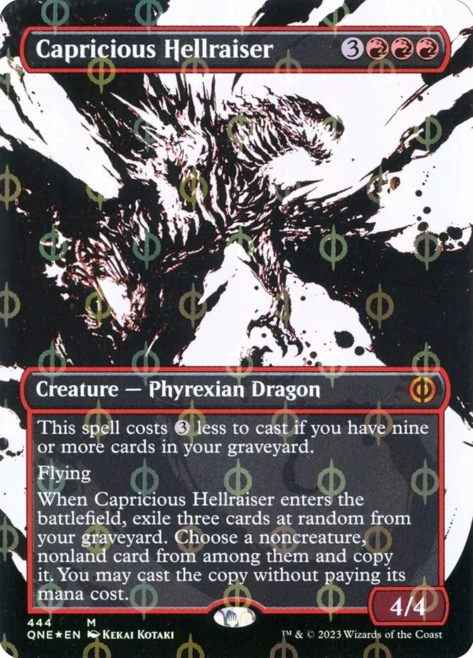 Capricious Hellraiser MTG (Phyrexia: All Will Be One)