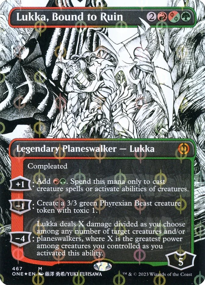 Lukka, Bound to Ruin (Phyrexia: All Will Be One) - Magic: The Gathering in TCG Land