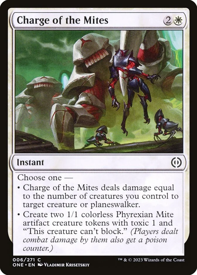 Charge of the Mites (Phyrexia: All Will Be One) - Magic: The Gathering in TCG Land