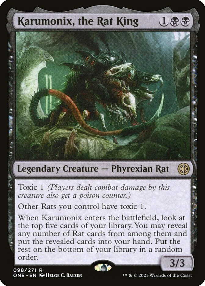 Karumonix, the Rat King (Phyrexia: All Will Be One) - Magic: The Gathering in TCG Land