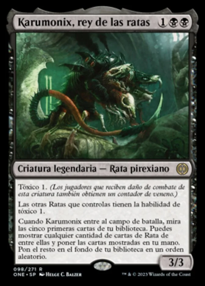 Karumonix, rey de las ratas (Phyrexia: All Will Be One) - Magic: The Gathering in TCG Land México