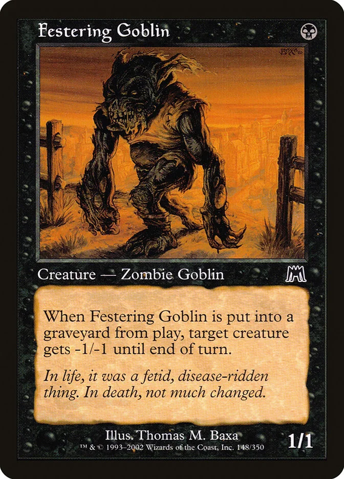 Festering Goblin (Onslaught) - Magic: The Gathering in TCG Land