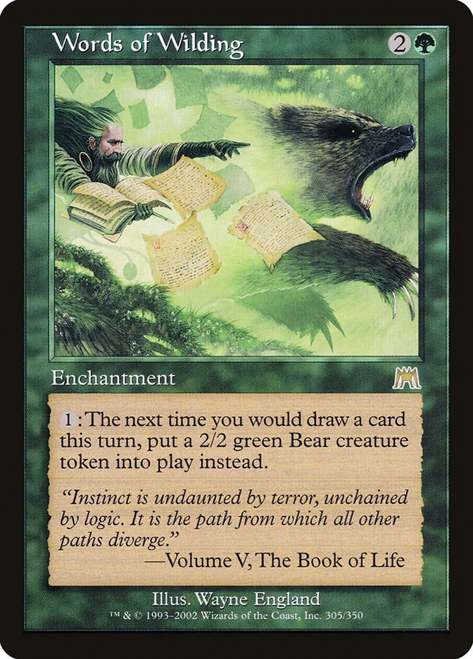 Words of Wilding (Onslaught) - Magic: The Gathering in TCG Land