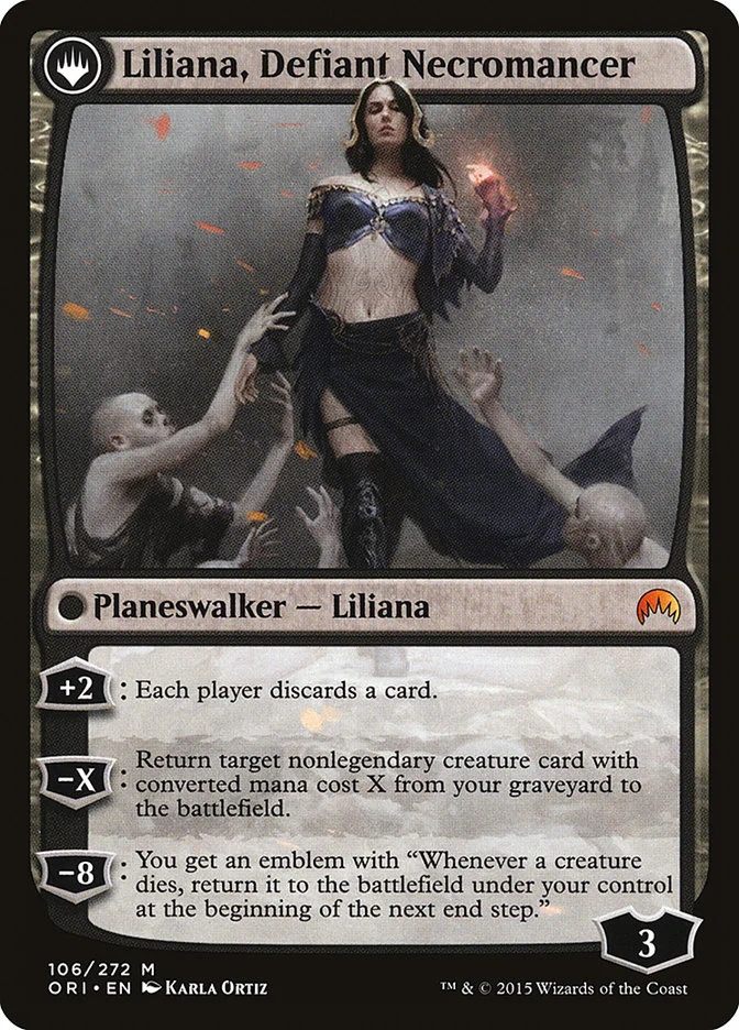 Liliana, Defiant Necromancer (Magic Origins) - Magic: The Gathering in TCG Land