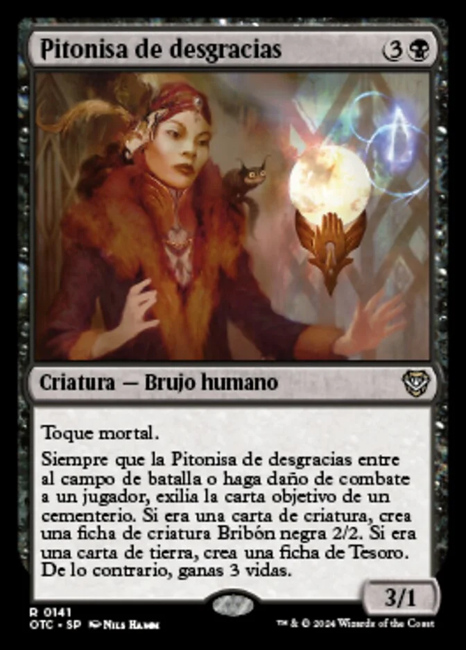 Pitonisa de desgracias (Outlaws of Thunder Junction Commander) - Magic: The Gathering in TCG Land México