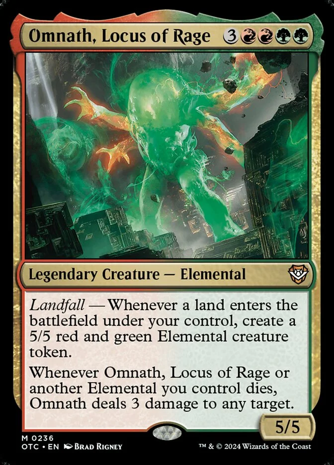 Omnath, Locus of Rage (Outlaws of Thunder Junction Commander) - Magic: The Gathering in TCG Land