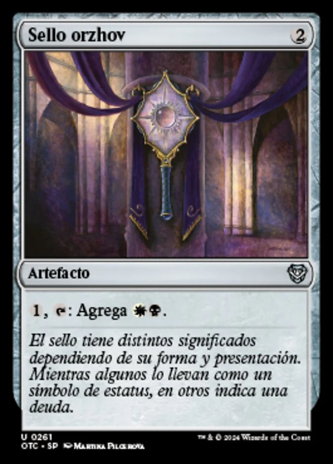 Sello orzhov (Outlaws of Thunder Junction Commander) - Magic: The Gathering in TCG Land