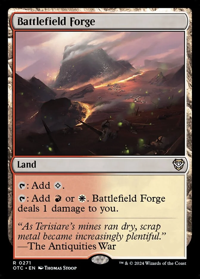 Battlefield Forge (Outlaws of Thunder Junction Commander) - Magic: The Gathering in TCG Land