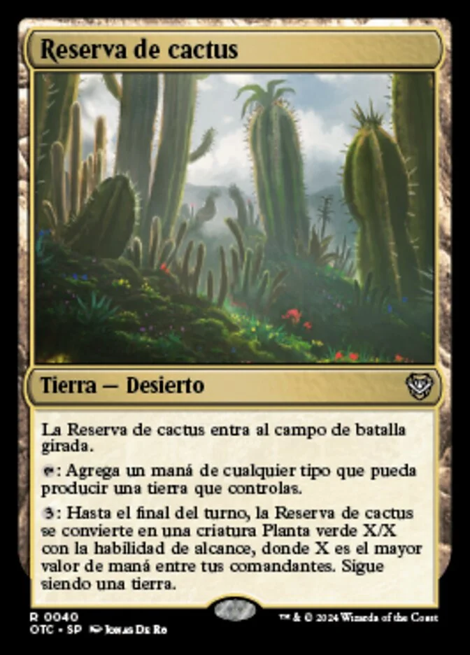 Reserva de cactus (Outlaws of Thunder Junction Commander) - Magic: The Gathering in TCG Land