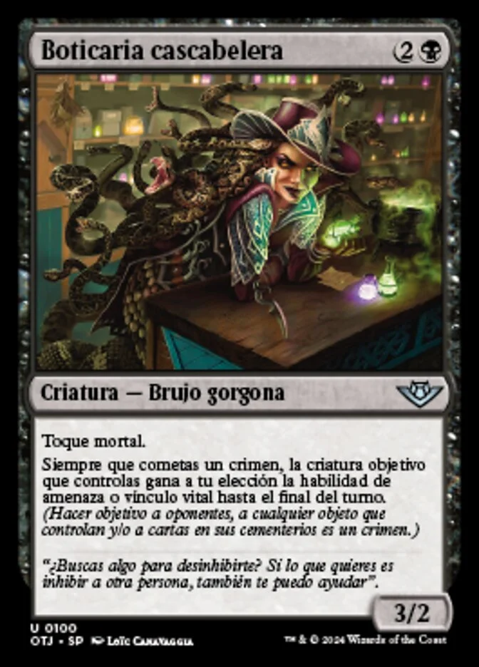 Boticaria cascabelera (Outlaws of Thunder Junction) - Magic: The Gathering in TCG Land México