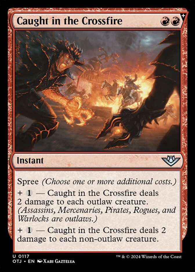 Caught in the Crossfire (Outlaws of Thunder Junction) - Magic: The Gathering in TCG Land