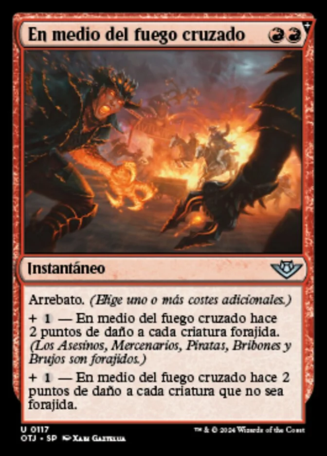 En medio del fuego cruzado (Outlaws of Thunder Junction) - Magic: The Gathering in TCG Land México