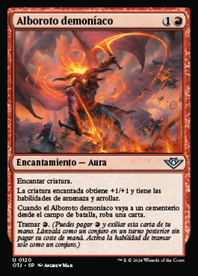 Alboroto demoníaco (Outlaws of Thunder Junction) - Magic: The Gathering in TCG Land