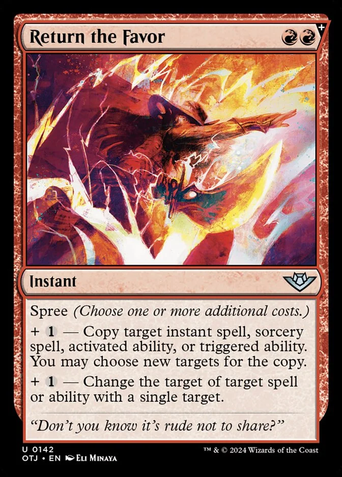 Return the Favor (Outlaws of Thunder Junction) - Magic: The Gathering in TCG Land