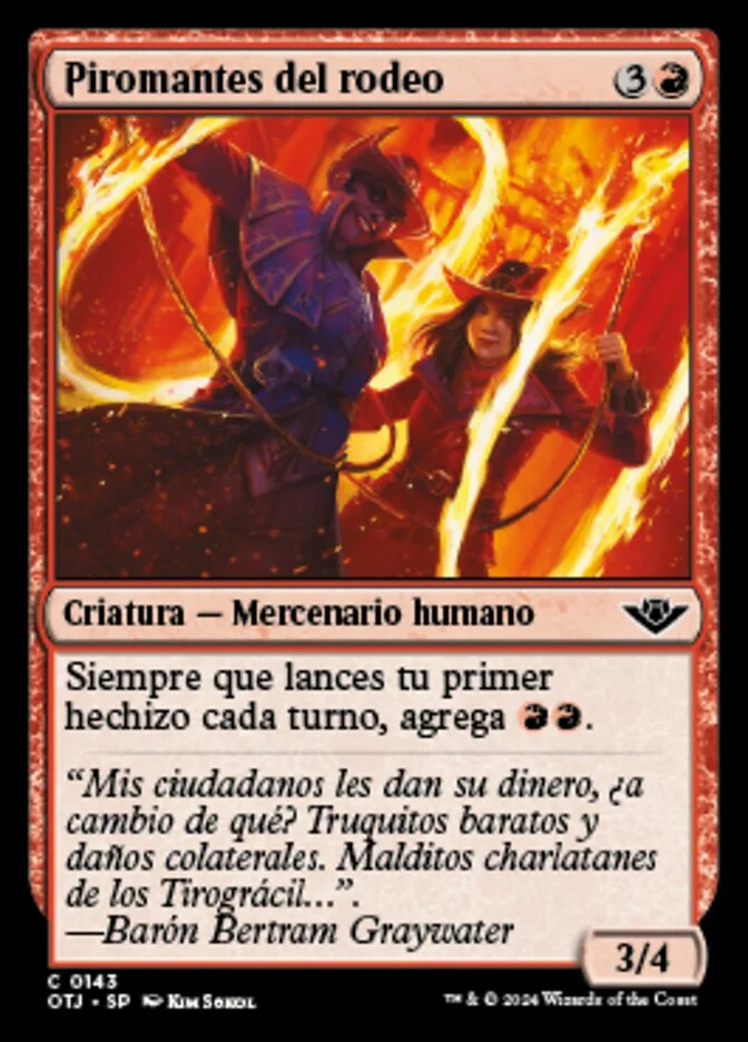 Piromantes del rodeo (Outlaws of Thunder Junction) - Magic: The Gathering in TCG Land México
