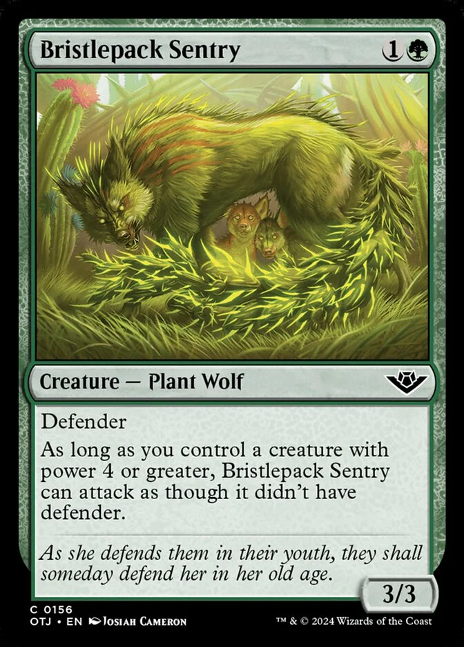 Bristlepack Sentry (Outlaws of Thunder Junction) - Magic: The Gathering in TCG Land