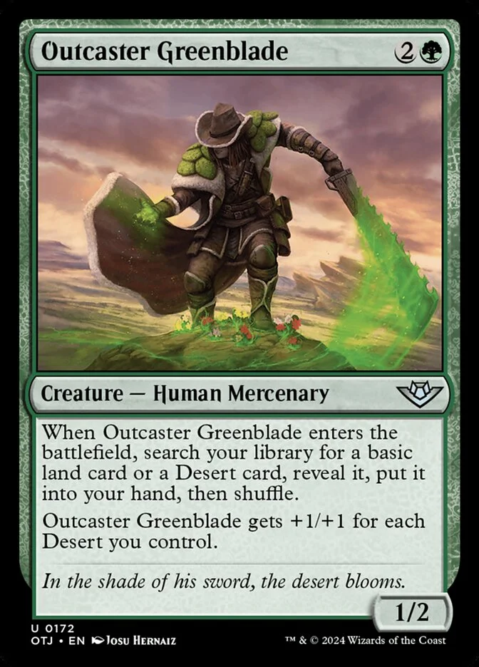 Outcaster Greenblade (Outlaws of Thunder Junction) - Magic: The Gathering in TCG Land