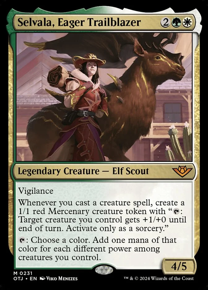 Selvala, Eager Trailblazer (Outlaws of Thunder Junction) - Magic: The Gathering in TCG Land