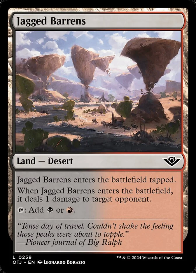 Jagged Barrens (Outlaws of Thunder Junction) - Magic: The Gathering in TCG Land