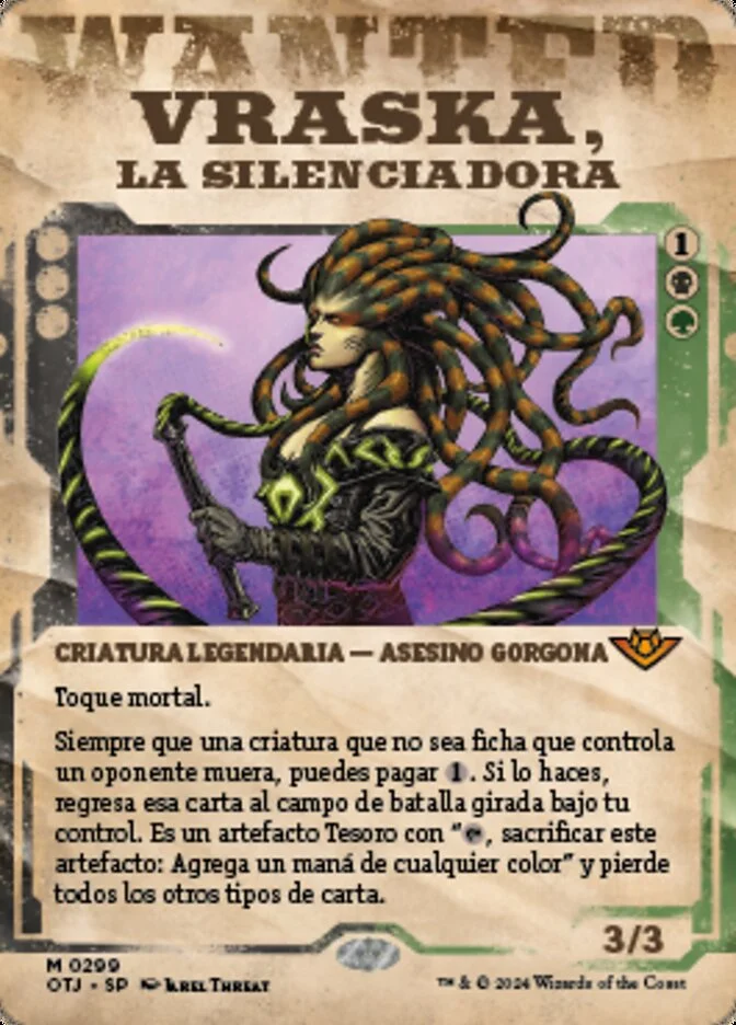 Vraska, la silenciadora (Outlaws of Thunder Junction) - Magic: The Gathering in TCG Land