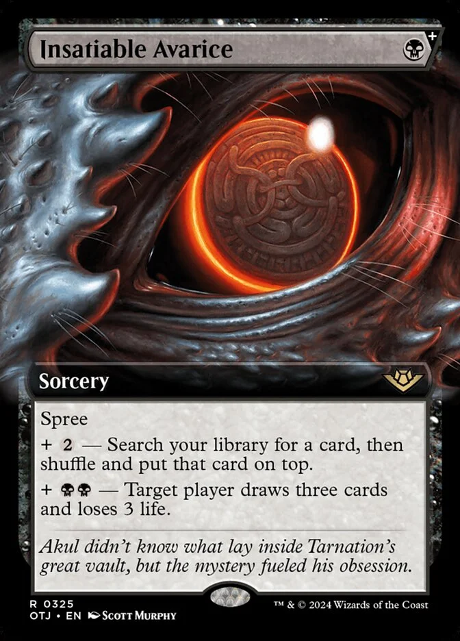 Insatiable Avarice (Outlaws of Thunder Junction) - Magic: The Gathering in TCG Land México