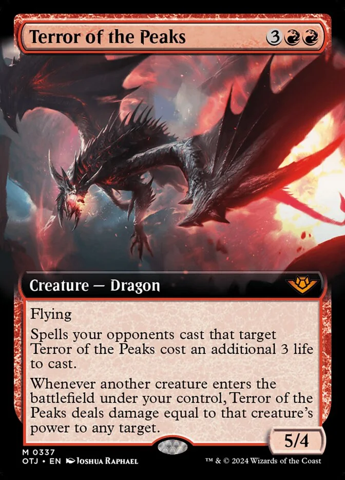 Terror of the Peaks (Outlaws of Thunder Junction) - Magic: The Gathering in TCG Land
