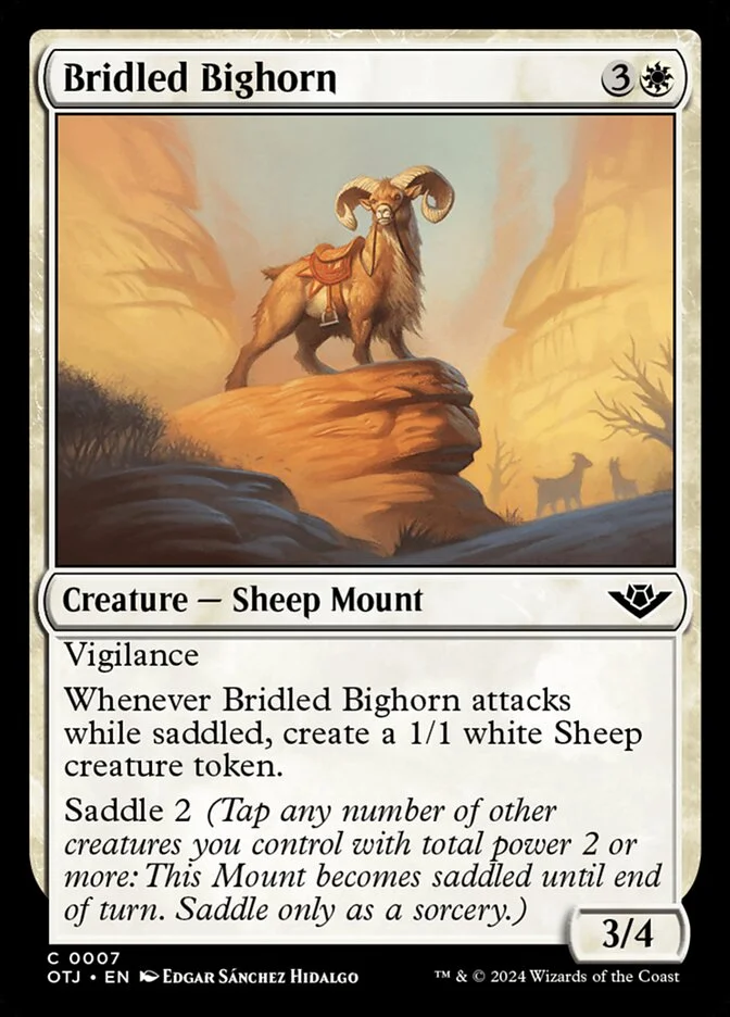 Bridled Bighorn (Outlaws of Thunder Junction) - Magic: The Gathering in TCG Land
