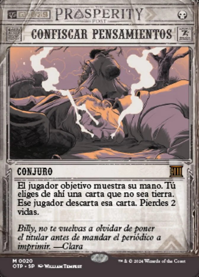 Confiscar pensamientos (Breaking News) - Magic: The Gathering in TCG Land